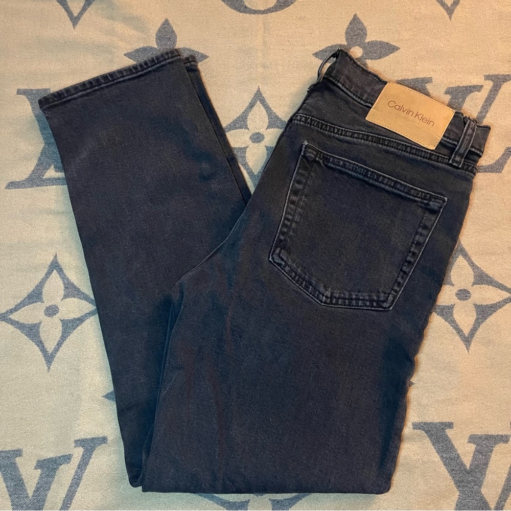 Calvin Klein Black Straight Jeans with Sleek Design